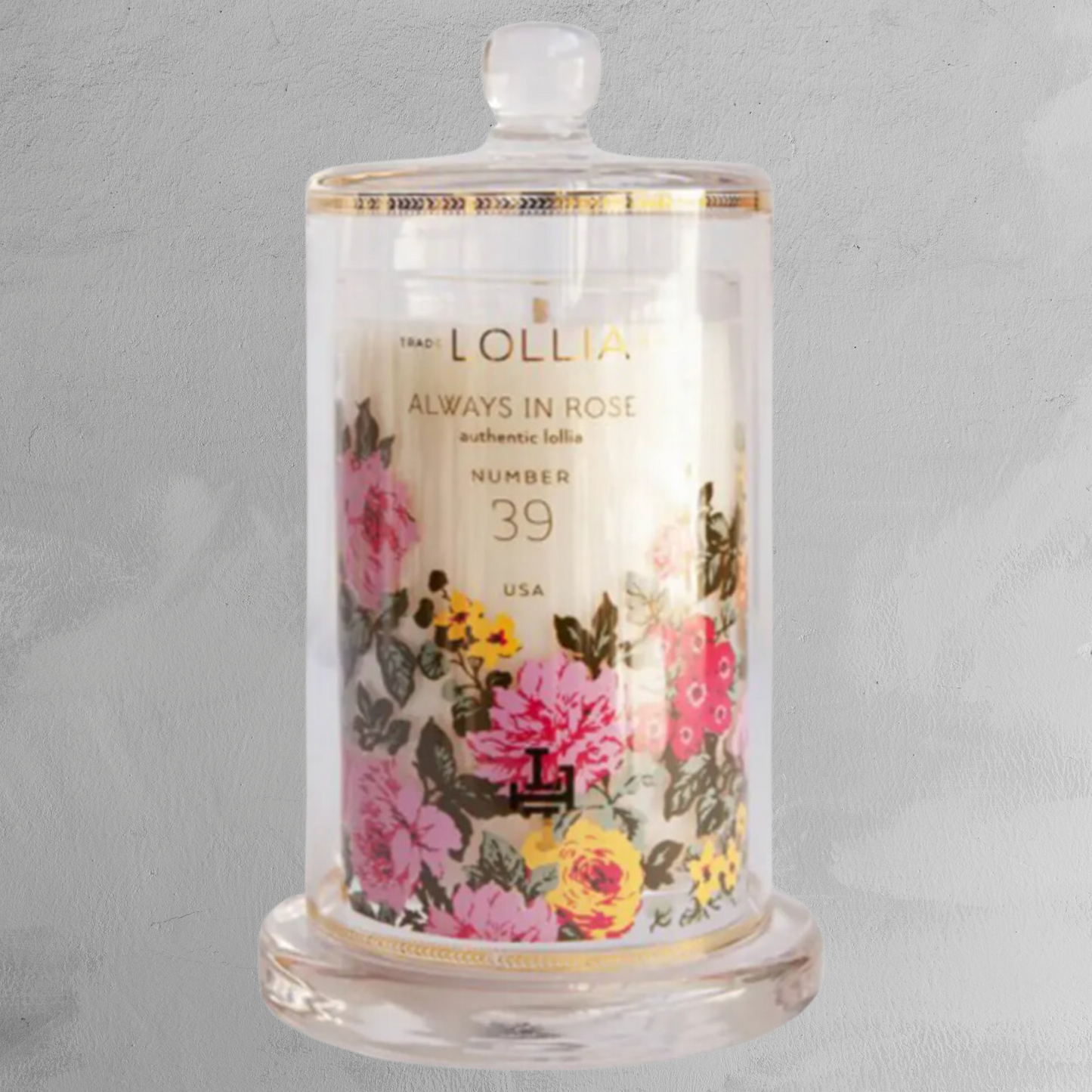 Lollia - Cloche Candle - Always in Rose