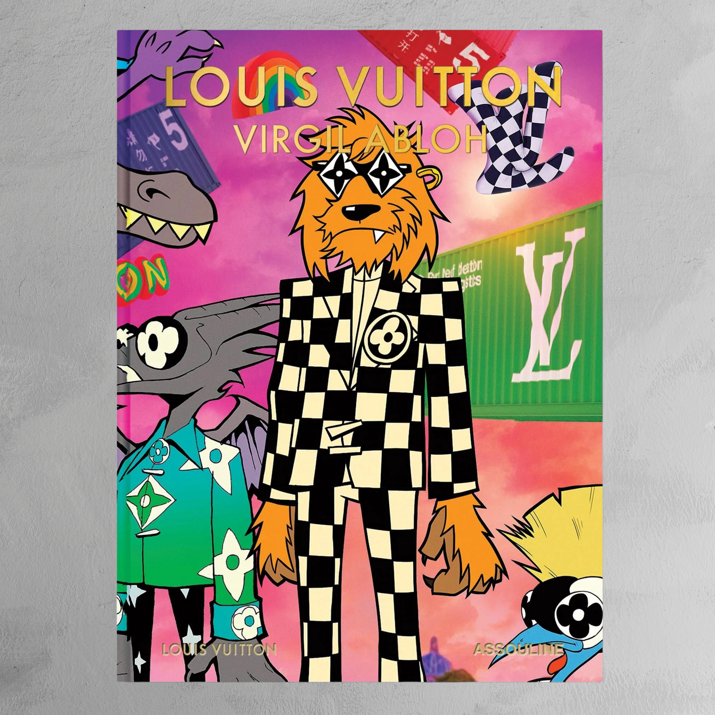 copy of Assouline Book Louis Vuitton Virgil Abloh Cartoon Cover