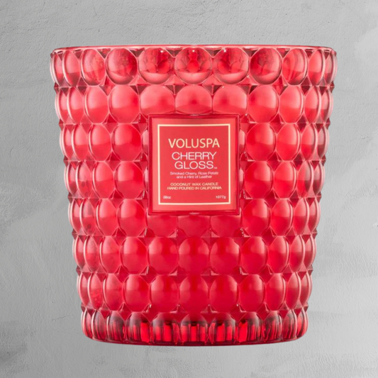 Voluspa - 3 Wick Hearth Candle - Cherry Gloss