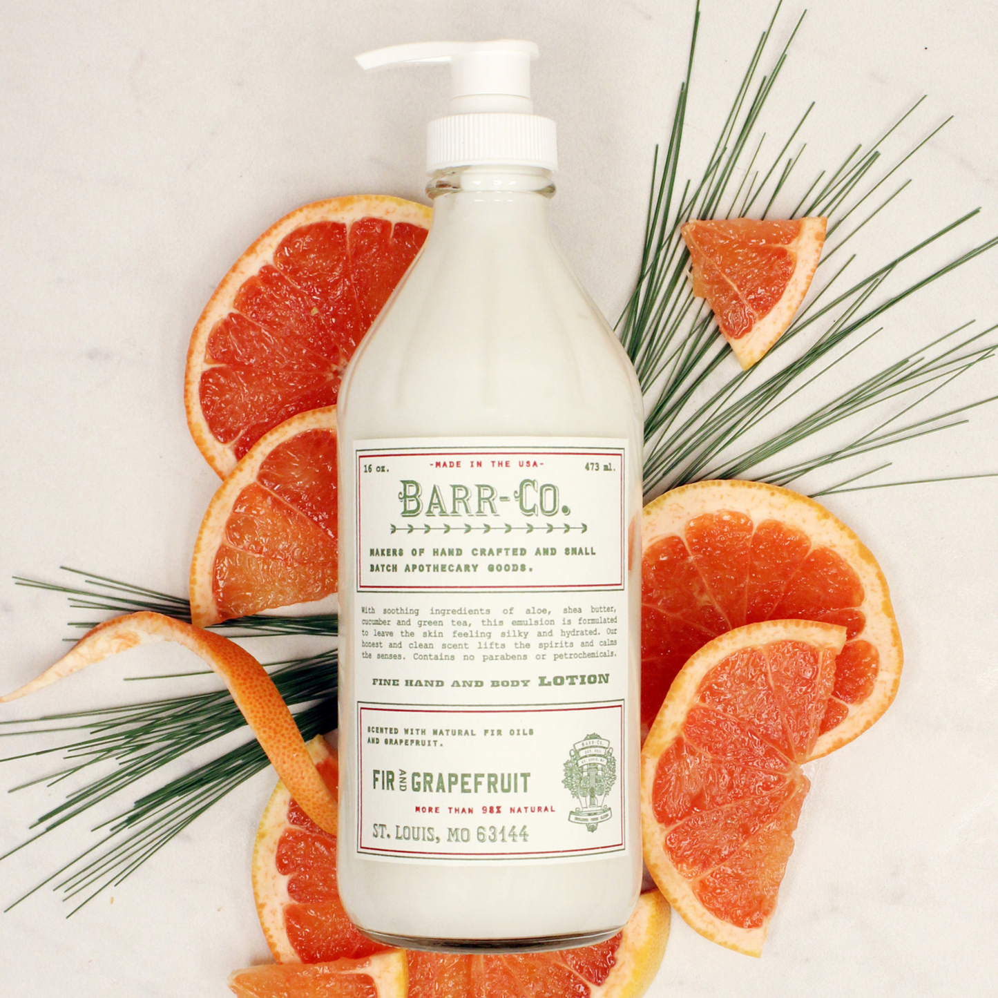 Barr-Co - Shea Butter Lotion - Fir & Grapefruit