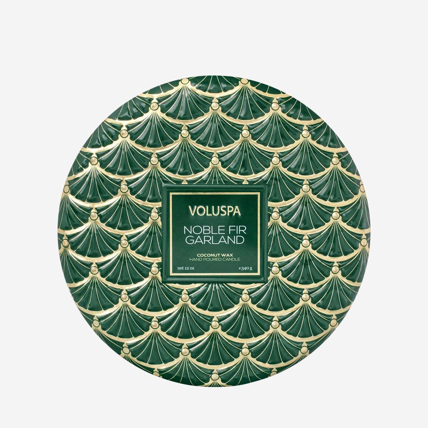 Voluspa - 3 Wick Tin Candle - Noble Fir Garland