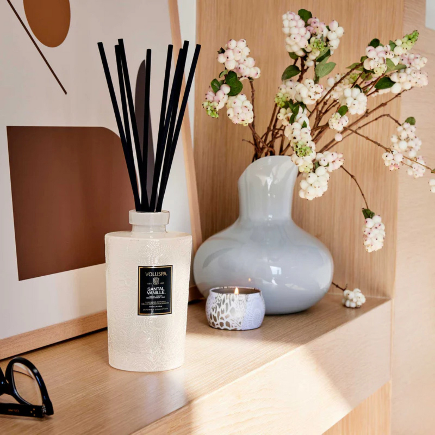 Voluspa - Luxe Reed Diffuser - Santal Vanille