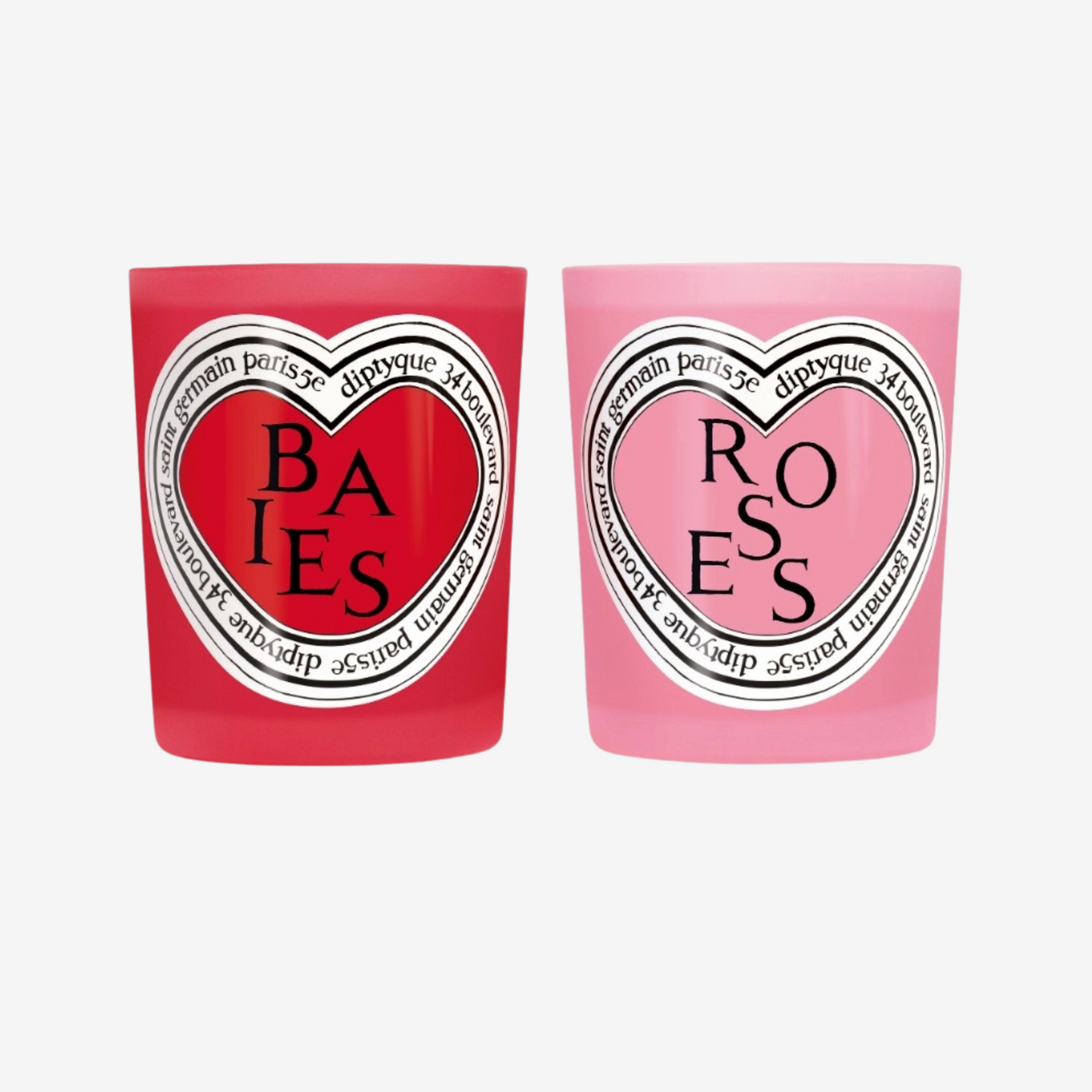 Diptyque - Classic Candles - Baies (Berries) and Roses Duo