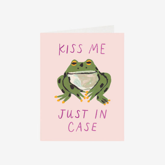 Halfpenny Postage - Cute Frog Kiss Greeting Card