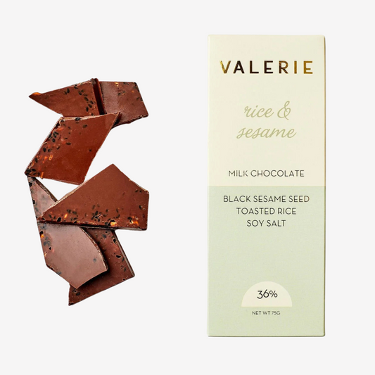 Valerie - Rice & Sesame Chocolate Bar