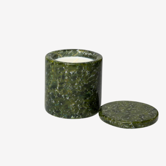Poured - Moss Marble Candle - Resinance