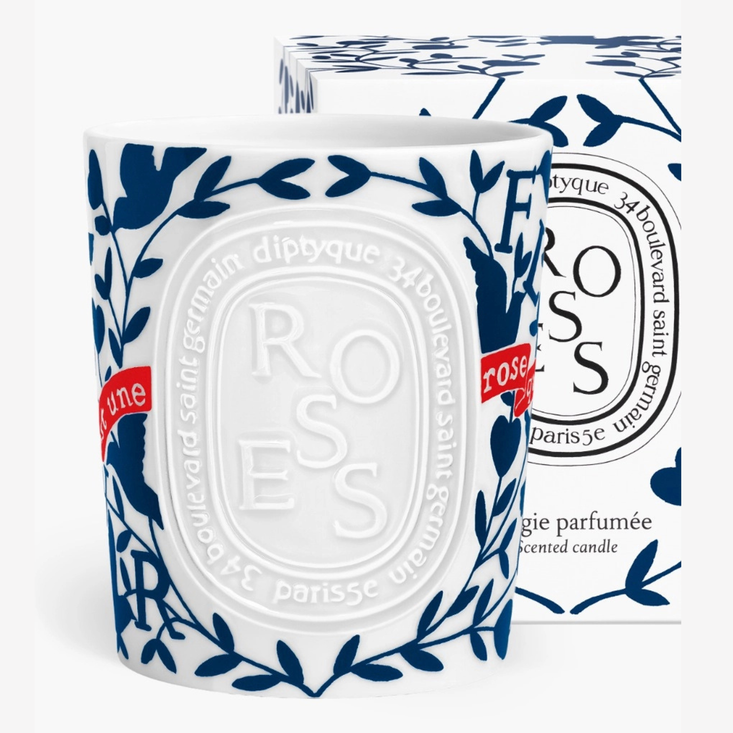 Diptyque - Large Candle - Roses Valentine's Edition