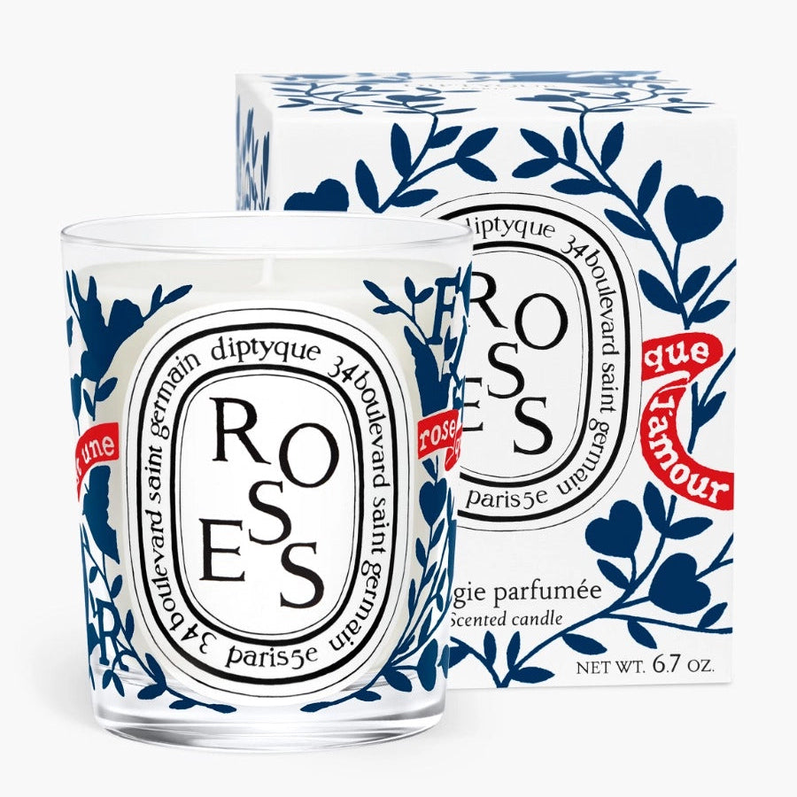 Diptyque - Classic Candle - Roses Valentine's Day Edition