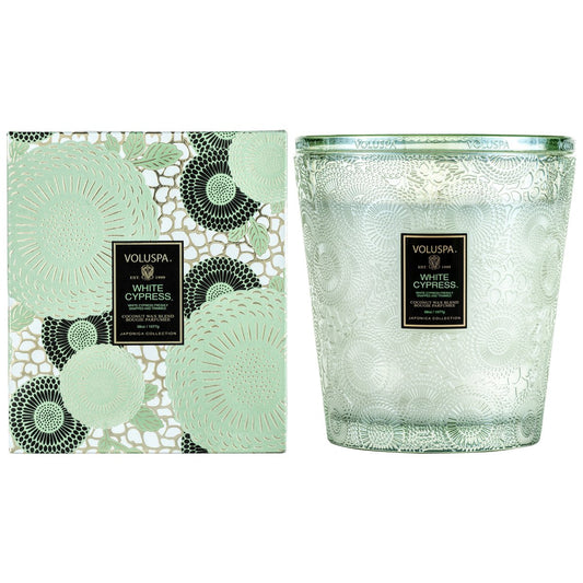 Voluspa - 3 Wick Hearth Candle 38oz - White Cypress