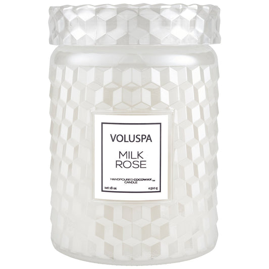Voluspa -  18oz Large Jar Candle - Milk Rose