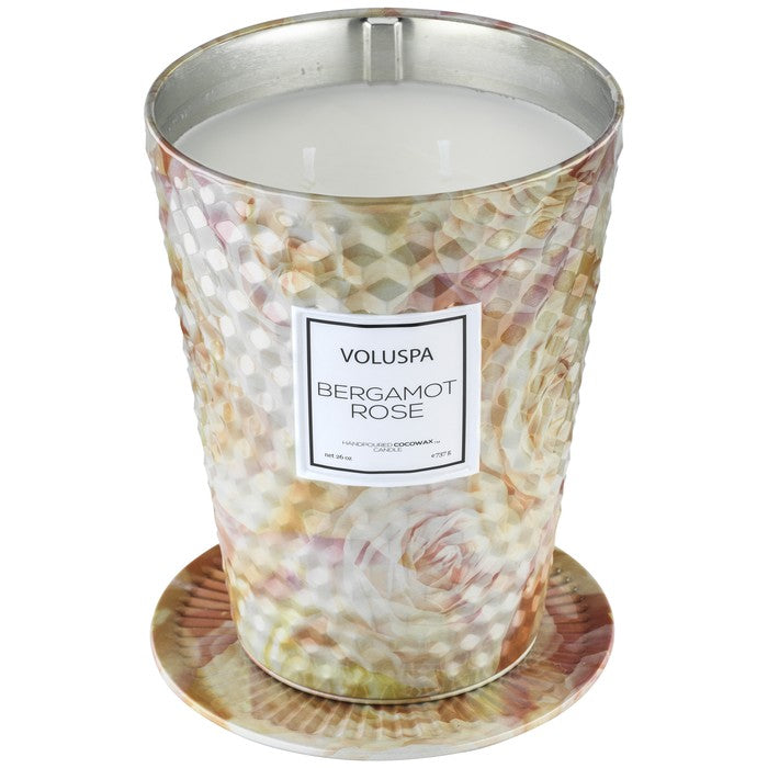 Voluspa - Table Tin Candle - Bergamot Rose