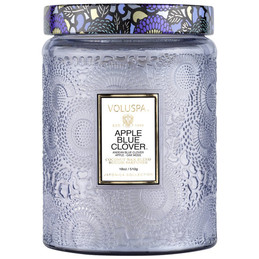 Voluspa - 18oz Large Jar Candle - Apple Blue Clover