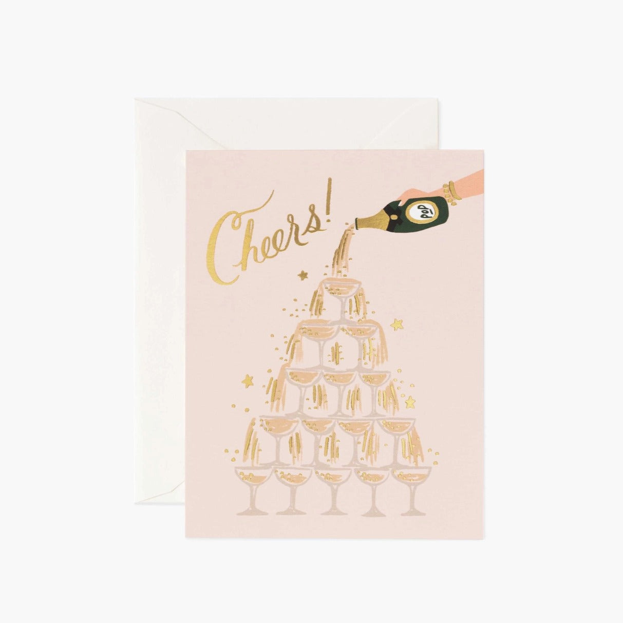 Rifle Paper Co - Champagne Tower Cheers Greeting Card