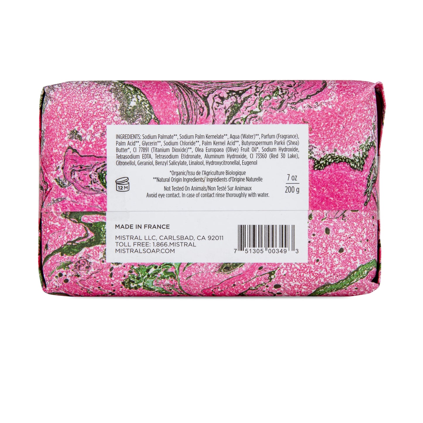 MISTRAL - Marble Peony Bar Soap