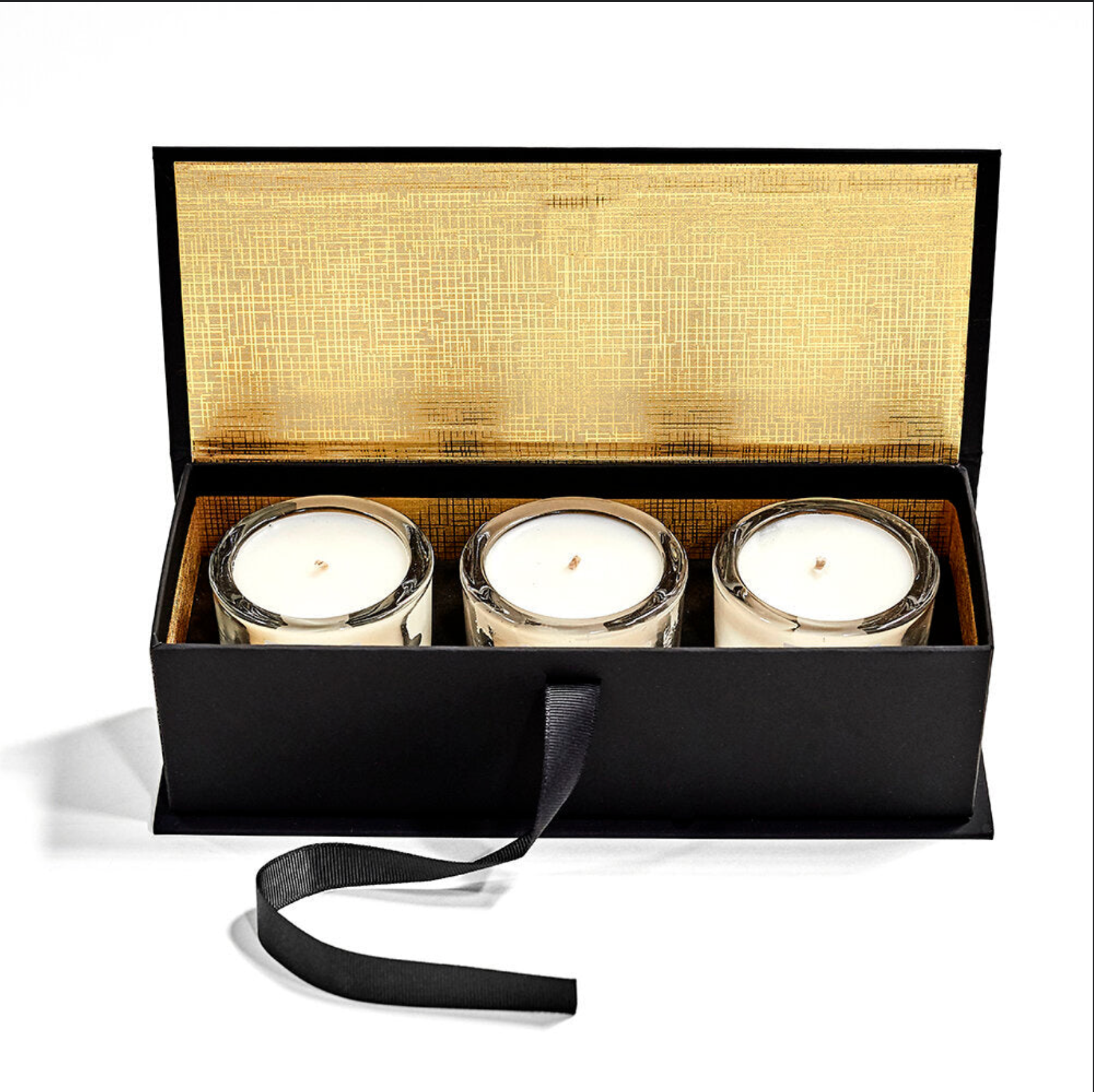 Black & Gold Packaging Box For Candles
