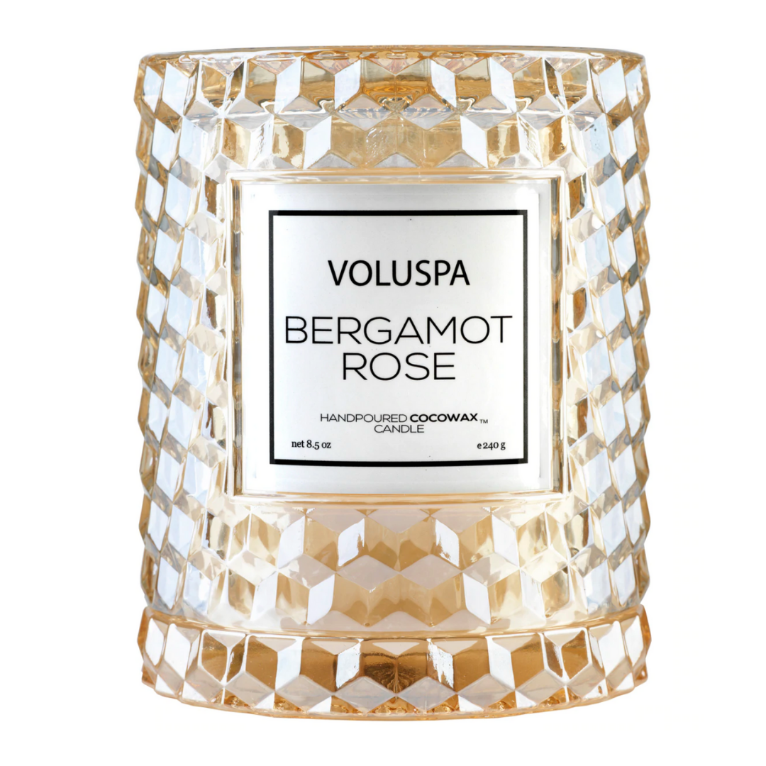 Voluspa - 8.5oz Cloche Candle - Bergamot Rose