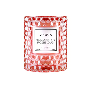 Voluspa - Cloche Candle - Blackberry Rose Oud