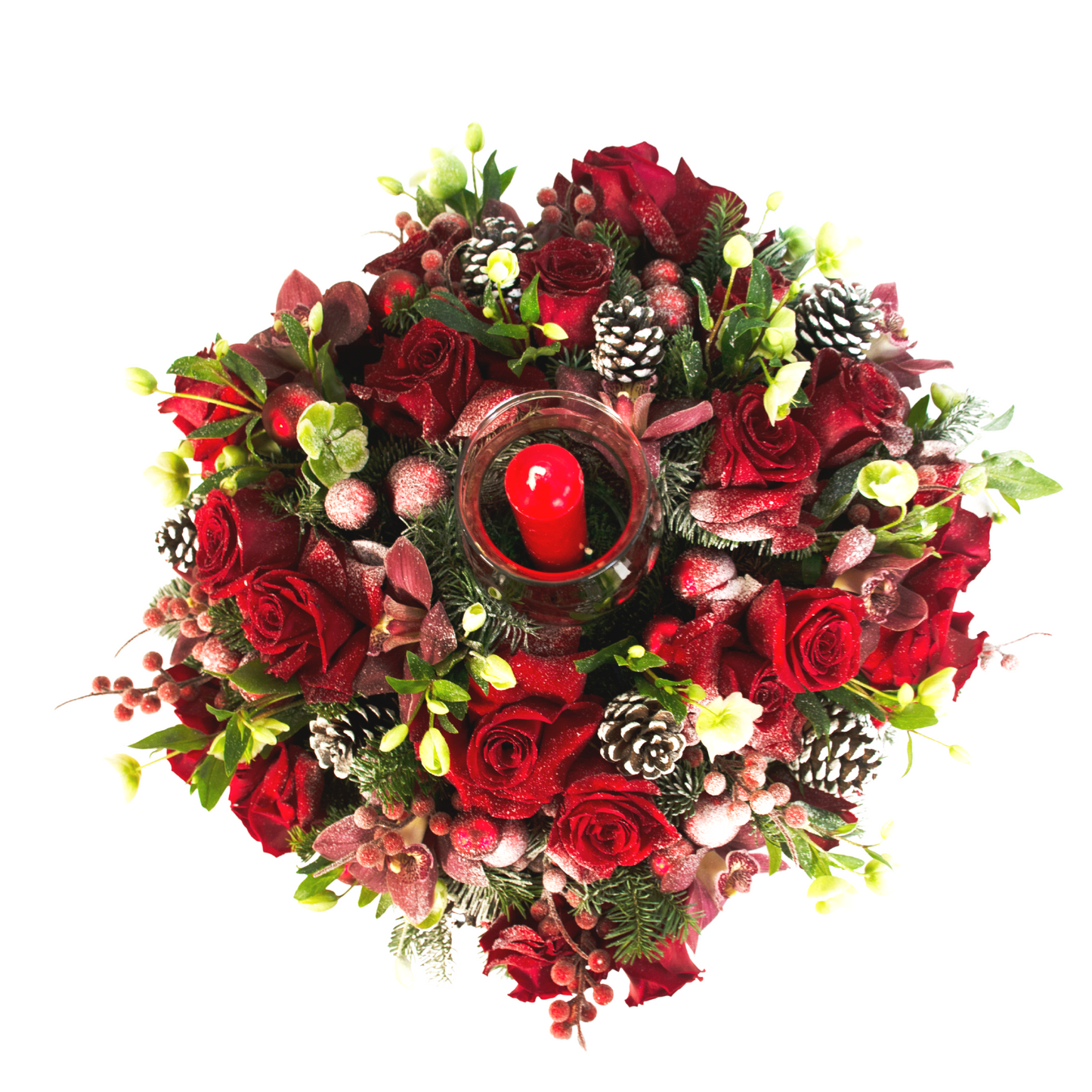 Cupids Red Wreath
