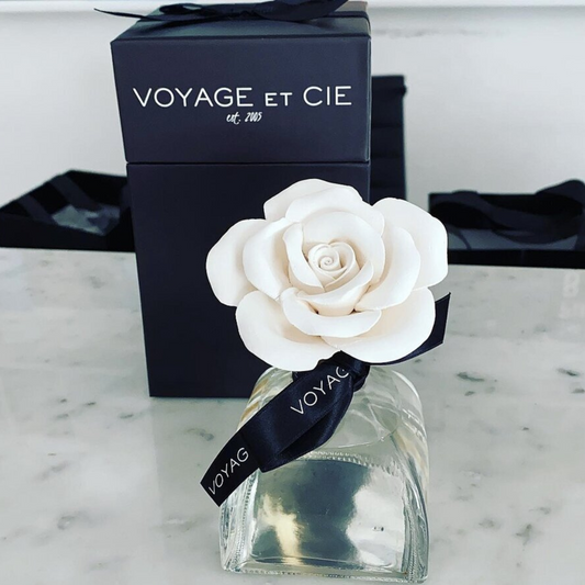 Voyage et Cie - Porcelain Rose Diffuser - Rose