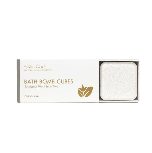 YUZU SOAP - Bath BOMB CUBES - Eucalyptus MINT