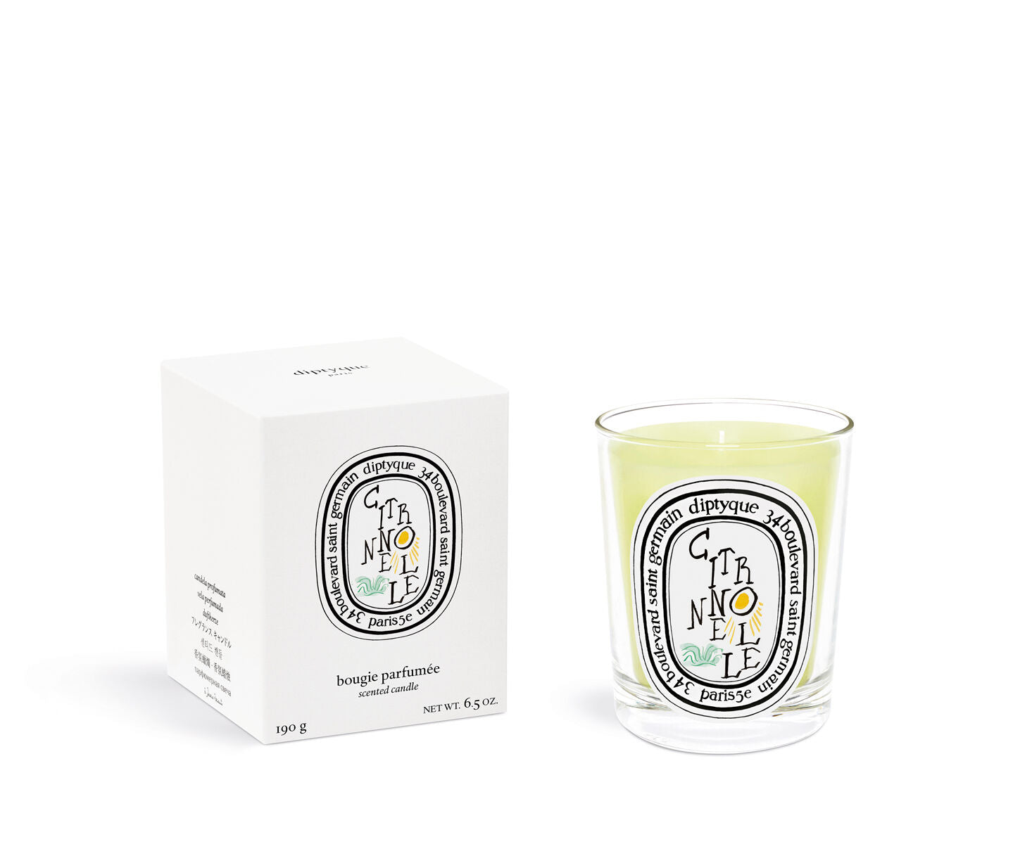 Diptyque - Classic Candle - Summer Special Edition Candle - Cintronnelle / LemonGrass