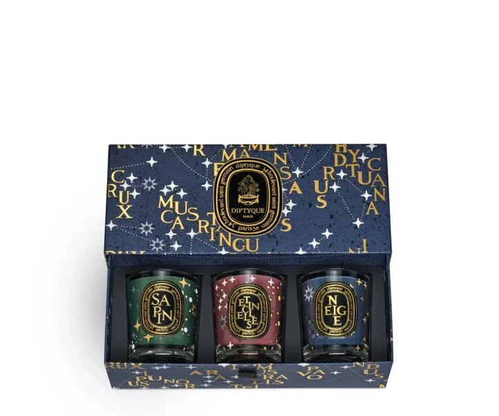 Diptyque - Set of 3 Holiday Scented Candles 70G - Limited Edition