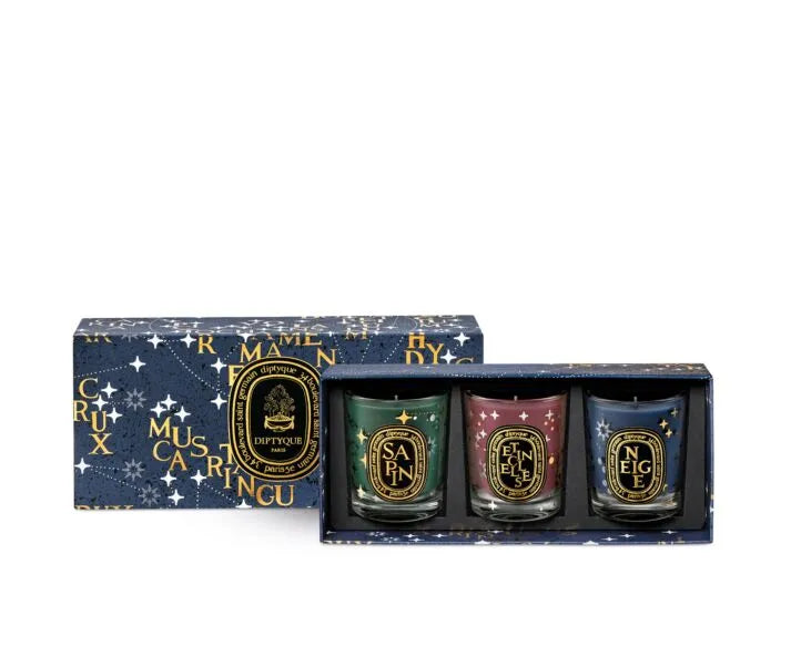 Diptyque - Set of 3 Holiday Scented Candles 70G - Limited Edition