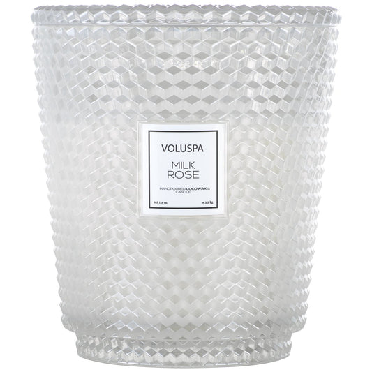 Voluspa -  5 Wick Hearth Candle 114oz - Milk Rose